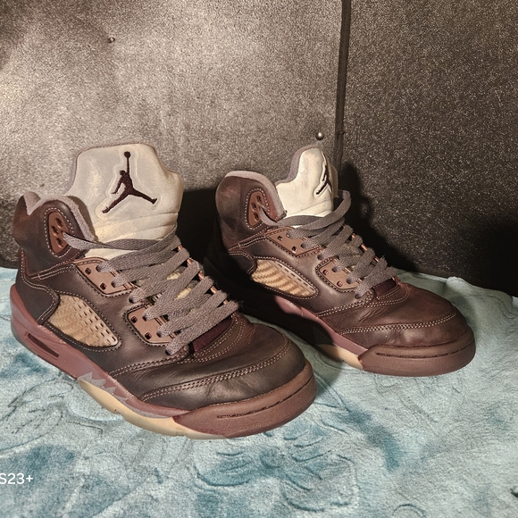 Air Jordan Retro 5s Maroon and Gray Sz 6.5 Or Womens 8.5/9 - Picture 2 of 9